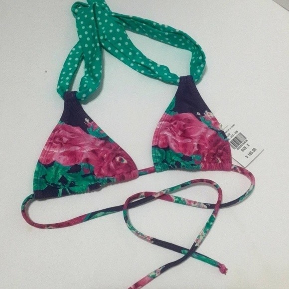 NWT VIX Paula Hermanny Floral Teeny Triangle 2 Piece Bikini Swimsuit Set Small - Picture 7 of 16